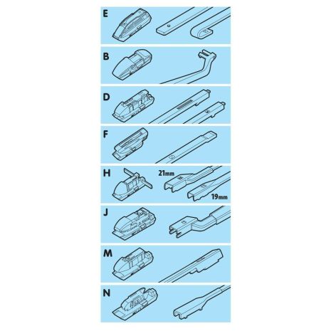 ΥΑΛΟΚΑΘΑΡΙΣΤΗΡΑΣ GRAN PREE SPEED MULTI-FIT ΜΕ 6 ΑΝΤΑΠΤΟΡΕΣ 41CM 16'' LAMPA - 1 TEM. Auto Moto Tyres 