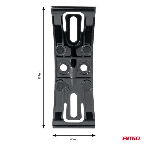 ΒΑΣΕΙΣ ΣΤΗΡΙΞΗΣ ΠΙΝΑΚΙΔΑΣ ΣΕ ΜΑΥΡΟ ΧΡΩΜΑ AMIO - 2 Τεμ. Auto Moto Tyres 