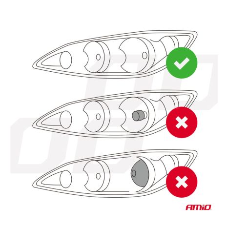 ΛΑΜΠΕΣ H7 PL-LENS SERIES 9>36V 60W 5.000K 3.800lm LED 2x4575 SMD CAN-BUS ΜΕ ΠΡΟΤΖΕΚΤΟΡΑ AMIO - 2 Τεμ. Auto Moto Tyres 