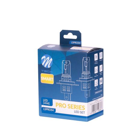 ΛΑΜΠΑ LED H4 12V IP65 6.000K 4.600lm LED SET PRO SMART SERIES M-TECH - 2 ΤΕΜ. Auto Moto Tyres 