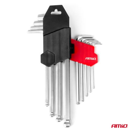 ΣΕΤ ΚΛΕΙΔΙΑ ΑΛΛΕΝ (ALLEN) ΕΞΑΓΩΝΑ ΧΡΩΜΙΟ-ΒΑΝΑΔΙΟ (CRV) XL ΔΙΑΦΟΡΑ ΜΕΓΕΘΗ ΑΜΙΟ - 9 ΤΕΜ. Auto Moto Tyres 