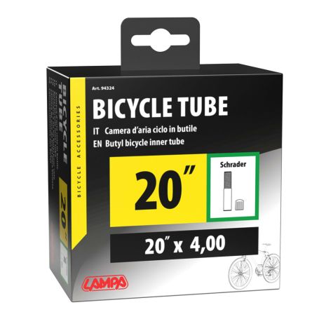 ΣΑΜΠΡΕΛΑ ΠΟΔΗΛΑΤΟΥ 20χ4,00 ΜΕ ΒΑΛΒΙΔΑ SCHRADER  LAMPA - 1 ΤΕΜ. Auto Moto Tyres 