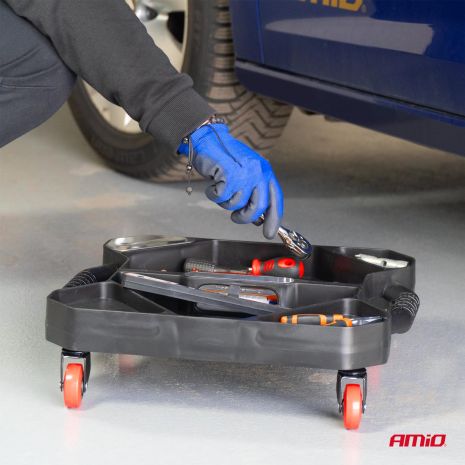 ΛΕΚΑΝΗ/ΕΡΓΑΛΕΙΟΘΗΚΗ ΑΠΟΘΗΚΕΥΣΗΣ ΕΡΓΑΛΕΙΩΝ/ΕΞΑΡΤΗΜΑΤΩΝ ΜΕ ΡΟΔΑΚΙΑ 44x41x6cm AMIO - 1 τεμ. Auto Moto Tyres 