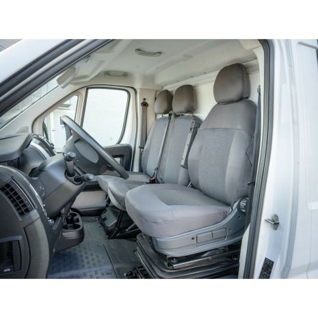 ΚΑΛΥΜΜΑΤΑ ΚΑΘΙΣΜΑΤΩΝ ΚΑΙ ΠΡΟΣΚΕΦΑΛΑ ΓΙΑ 3 ΣΕΙΡΕΣ ΘΕΣΕΩΝ ΣΕ ΓΚΡΙ ΣΚΟΥΡΟ ΧΡΩΜΑ SEDILI SET LARGE LAMPA - 1 ΤΕΜ. Auto Moto Tyres 