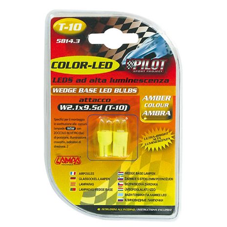 Τ10 ΨΕΙΡΑ ΠΟΡΤΟΚΑΛΙ ΦΩΣ W2.1x9.5d  ΚΑΡΦΙ Auto Moto Tyres 