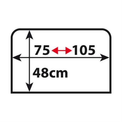 Ηλιοπροστασίες φορετές στη πόρτα από πολυεστέρα για πλαϊνά πίσω τζάμια Medium Auto Moto Tyres 