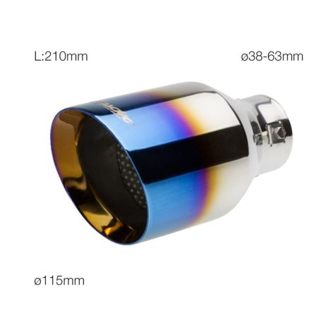 ΜΠΟΥΚΑ ΣΤΡΟΓΓΥΛΗ ΤΙΤΑΝΙΟΥ ΓΙΑ ΕΞΑΤΜΙΣΗ 38-63 mm (ΜΗΚΟΣ 210 mm/ΔΙΑΜΕΤΡΟΣ ΕΞΩΤΕΡΙΚΗ 115 mm) Auto Moto Tyres 