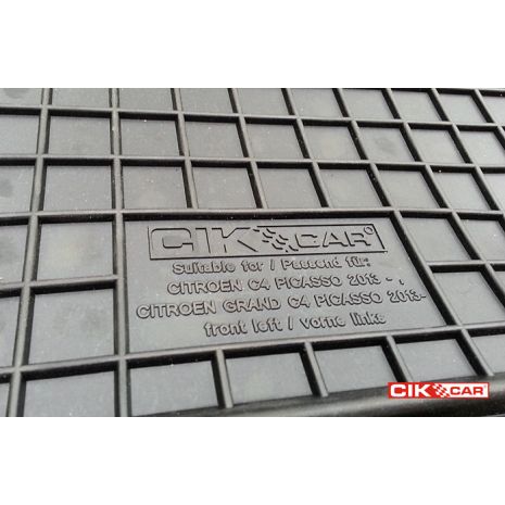 ΜΑΡΚΕ ΠΑΤΑΚΙΑ ΣΕ ΣΚΑΦΗ ΛΑΣΤΙΧΟ ΓΙΑ CITROEN C4 PICASSO 5D 2014-2018 ΣΕ ΜΑΥΡΟ ΧΡΩΜΑ ΜΕ ΚΟΥΜΠΩΜΑΤΑ CIK - 4 ΤΕΜ. Auto Moto Tyres 