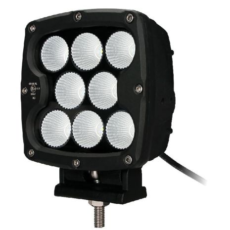 ΠΡΟΒΟΛΕΑΣ ΟΔΗΓΗΣΗΣ LED DRIVING LIGHTS  ΜΑΥΡΟΣ 10-32V 80W 5600lm 8 CREE LED ΤΕΤΡΑΓΩΝΟΣ (130 x 130 x 86 mm) M-TECH Auto Moto Tyres 