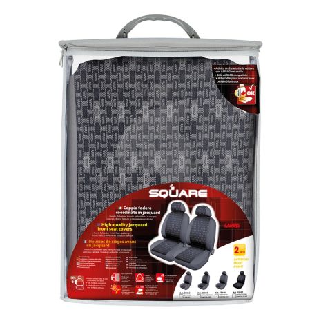 ΚΑΛΥΜΜΑΤΑ ΚΑΘΙΣΜΑΤΩΝ SQUARE ΑΝΘΡΑΚΙ 2ΤΕΜ. Auto Moto Tyres 