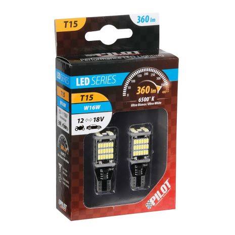 T15 12-18V W2,1x9,5d 6.500K 360lm 45SMD LED ΛΕΥΚΟ (ΚΑΡΦΩΤΟ-ΔΙΠΛΗΣ ΠΟΛΙΚΟΤΗΤΑΣ) 2ΤΕΜ. Auto Moto Tyres 
