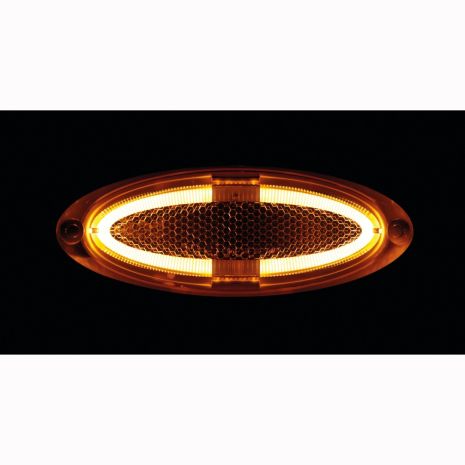 ΦΩΣ ΟΓΚΟΥ 4LED ΠΟΡΤΟΚΑΛΙ ΧΡΩΜΑΤΟΣ SMD 12/24V 124 mm -1ΤΕΜ. Auto Moto Tyres 