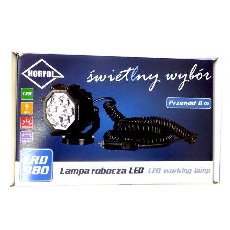 ΠΡΟΒΟΛΕΑΣ ΕΡΓΑΣΙΑΣ 12/24V HOR73 20W 1800lm 6LED 8ΓΩΝΟΣ 107x81mm ΜΕ ΚΑΛΩΔΙΟ ΑΝΑΠΤΗΡΑ + ΜΑΓΝΗΤΙΚΗ ΒΑΣΗ Auto Moto Tyres 