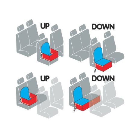 Κουτί Μεταφοράς και Προστατευτικό Κάλυμμα Καθισμάτων Αυτοκινήτου Car Pets Kennel 40x40x25 cm για Σκύλους και Κατοικίδια Ζώα σε μαύρο χρώμα με φερμουάρ και λουρί δεσίματος Lampa - 1 τεμάχιο Auto Moto Tyres 