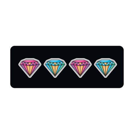 ΚΑΛΥΜΜΑ ΤΙΜΟΝΙΟΥ SKIN-COVER DIAMOND (ΔΙΑΜΑΝΤΙΑ) 38/40cm (M) ΜΑΥΡΟ ΕΛΑΣΤΙΚΟ ΠΟΛΥΕΣΤΕΡΙΚΟ 2mm ΠΑΧΟΣ Auto Moto Tyres 