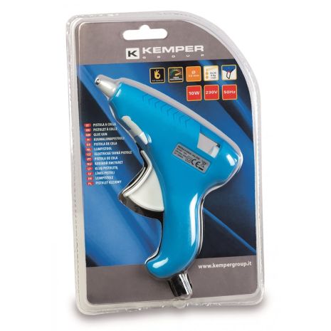 ΠΙΣΤΟΛΙ ΘΕΡΜΟΚΟΛΛΗΣΗΣ ΗΛΕΚΤΡΙΚΟ 230V/ 10W ΜΕ 2 ΡΑΒΔΟΥΣ ΣΙΛΙΚΟΝΗΣ ΡΟΗ ΚΟΛΛΑΣ 6-8g/min 100x8mm KEMPER Auto Moto Tyres 