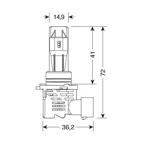 H10 / HB3 9005 ΛΑΜΠΑ 9-32V 6.500K 5.000lm 50W P20d HALO LED SERIE 8 HALO-KILLER 6LED ZES LED KIT - 2 ΤΕΜ. Auto Moto Tyres 