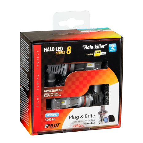 H10 / HB3 9005 ΛΑΜΠΑ 9-32V 6.500K 5.000lm 50W P20d HALO LED SERIE 8 HALO-KILLER 6LED ZES LED KIT - 2 ΤΕΜ. Auto Moto Tyres 