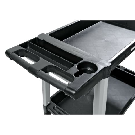 ΤΡΟΛΕΙ ΕΡΓΑΛΕΙΩΝ (TROLLEY) 2 ΕΠΙΠΕΔΩΝ ΜΕ 4 ΡΟΔΕΣ ΠΛΑΣΤΙΚΟ(PP)/ ΑΛΟΥΜΙΝΙΟ ΓΙΑ ΑΠΟΘΗΚΕΥΣΗ ΚΑΙ ΜΕΤΑΦΟΡΑ Auto Moto Tyres 