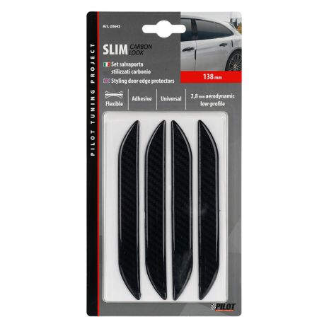ΑΝΤΙΚΡΟΥΣΤΙΚΑ ΠΟΡΤΑΣ SLIM CARBON LOOK 138mm ΠΑΧΟΥΣ 2,8mm 4ΤΕΜ. Auto Moto Tyres 