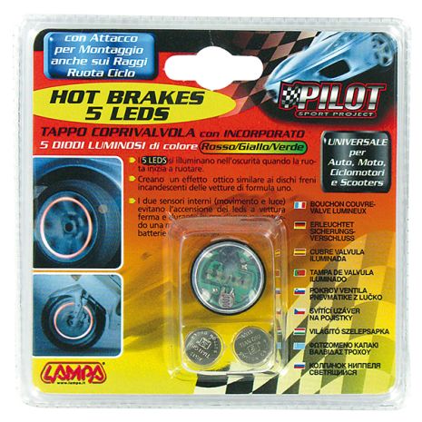 ΚΑΠΑΚΙ ΒΑΛΒΙΔΑΣ ΤΡΟΧΟΥ ΜΕ 2 LED LAMPA - 1 ΤΕΜ Auto Moto Tyres 