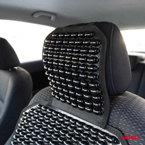 ΠΛΑΤΟΚΑΘΙΣΜΑ ΜΕ ΧΑΝΤΡΕΣ ΚΑΙ ΜΑΞΙΛΑΡΑΚΙ ΜΕΣΗΣ ΜΕ ΚΑΛΥΨΗ ΣΕ ΠΡΟΣΚΕΦΑΛΟ 126x44cm ΜΑΥΡΟ AMIO - 1 Τεμ. Auto Moto Tyres 