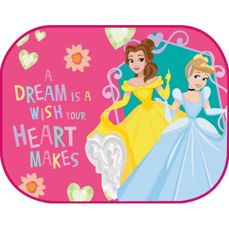 ΗΛΙΟΠΡΟΣΤΑΣΙΕΣ ΠΛΑΙΝΕΣ PRINCESS ΜΕ ΒΕΝΤΟΥΖΑ 44x35cm AMIO - 2 Τεμ. Auto Moto Tyres 