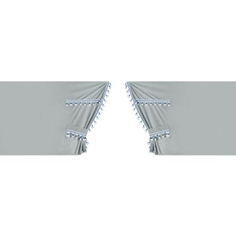 ΚΟΥΡΤΙΝΕΣ ΝΤΑΛΙΚΑΣ LUXURY PRO CABIN ΑΣΗΜΙ / ΜΠΛΕ ΣΕΤ LAMPA - 8 ΤΕΜ. Auto Moto Tyres 