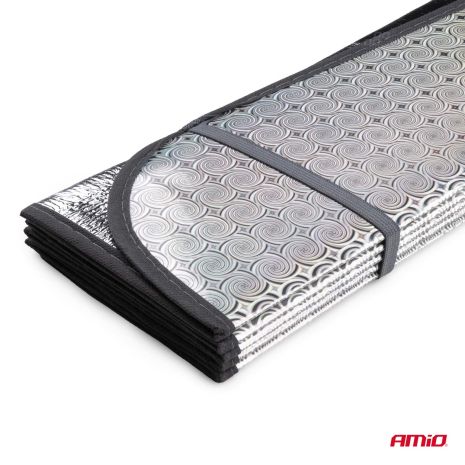 ΗΛΙΟΠΡΟΣΤΑΣΙΑ ΕΣΩΤΕΡΙΚΗ ΑΣΗΜΙ ΜΕ ΒΕΝΤΟΥΖΕΣ 150x80cm ΑΜΙΟ - 1 ΤΕΜ. Auto Moto Tyres 