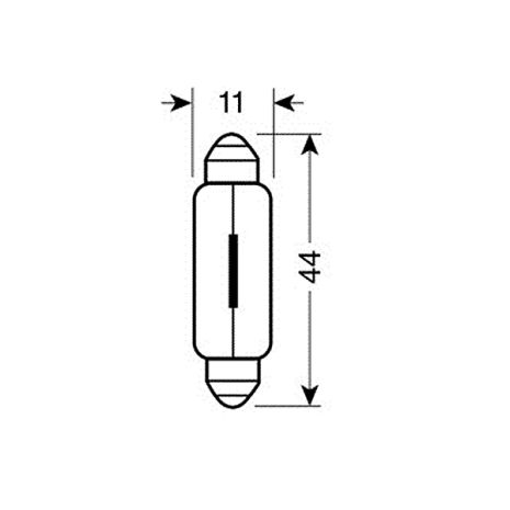 ΛΑΜΠΑΚΙΑ ΣΩΛΗΝΩΤΑ 10W/12V SV8,5x8 Auto Moto Tyres 