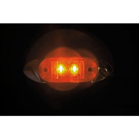 ΦΩΣ ΦΟΡΤΗΓΟΥ 2LED ΠΟΡΤΟΚΑΛΙ 24V 100mm Auto Moto Tyres 