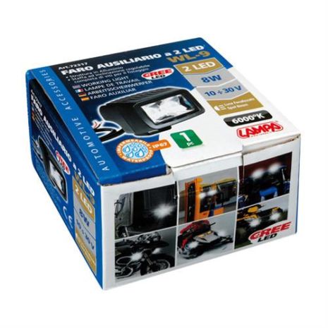 ΠΡΟΒΟΛΕΑΣ ΕΡΓΑΣΙΑΣ 2 CREE LED WL-9 10/30V 8W 520LM 6.000K -1ΤΕΜ. Auto Moto Tyres 