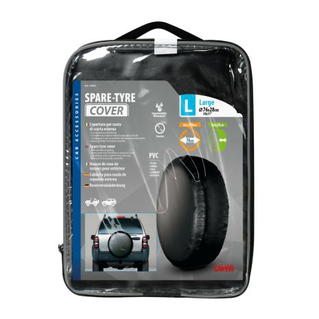 ΚΑΛΥΜΜΑ ΕΞΩΤΕΡΙΚΗΣ ΡΕΖΕΡΒΑΣ ΓΙΑ JEEP (PVC - ΑΔΙΑΒΡΟΧΟ - ΜΑΥΡΟ) - 76x28x239cm (L) Auto Moto Tyres 