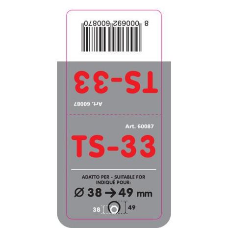 ΑΚΡΟ ΕΞΑΤΜΙΣΗΣ TS-33 Φ 38-49mm - ΓΩΝΙΑ Auto Moto Tyres 