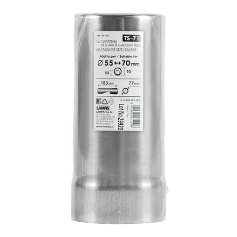 ΑΚΡΟ ΕΞΑΤΜΙΣΗΣ TS-71 50-76mm ΚΟΜΜΕΝΟ Auto Moto Tyres 