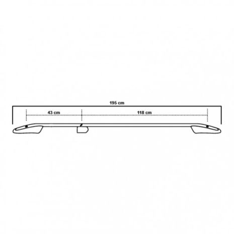 ΜΠΑΡΕΣ ΟΡΟΦΗΣ ΓΙΑ FORD CONNECT 2002-2014 ΠΑΡΑΛΛΗΛΕΣ ΑΛΟΥΜΙΝΙΟΥ L2 ΜΑΥΡΕΣ Auto Moto Tyres 