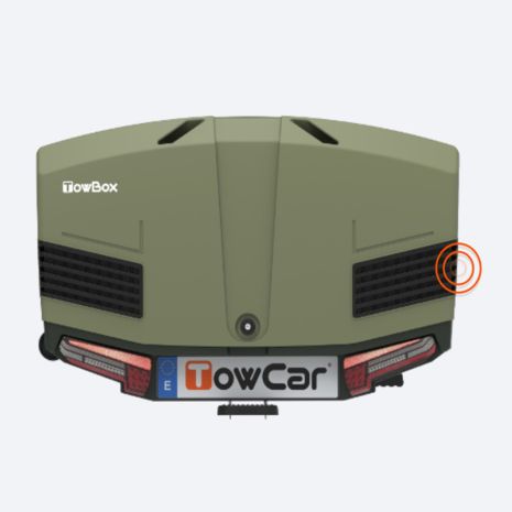 ΜΠΑΓΚΑΖΙΕΡΑ ΚΟΤΣΑΔΟΡΟΥ 400 LT TOWBOX V3 CAMPER GREEN (ΠΡΑΣΙΝΟ) ΜΕ LED ΦΑΝΑΡΙΑ Auto Moto Tyres 