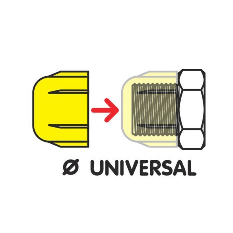 ΚΑΠΑΚΙΑ ΠΑΞΙΜΑΔΙΩΝ / ΜΠΟΥΛΟΝΙΩΝ ΦΟΡΤΗΓΟΥ TOP CAT ΜΑΥΡΑ ΣΤΡΟΓΓΥΛΑ 10 ΤΕΜ. Auto Moto Tyres 