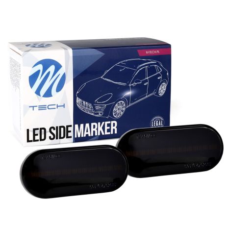 VW GOLF 3+4 /POLO 6N/9N/6N2 /PASSAT/T5/SHARAN 18LED (2χ9) SMD ΠΛΑΙΝΑ ΦΛΑΣ ΦΤΕΡΟΥ ΜΑΥΡΑ 2ΤΕΜ Auto Moto Tyres 