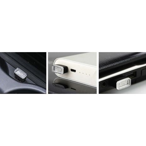 ΠΛΑΦΟΝΙΕΡΑ ΣΕ USB ΜΠΛΕ ΦΩΣ ATHMOSPHERE LED ΓΙΑ ΘΥΡΑ USB 12V 20x15x7,8mm 1ΤΕΜ. Auto Moto Tyres 