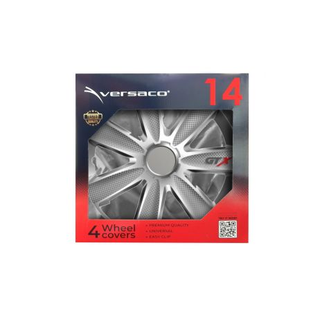 ΤΑΣΙΑ 14" VERSACO GTX SILVER CARBON  ΣΕΤ 4 ΤΕΜ ΣΕ ΚΟΥΤΙ Auto Moto Tyres 