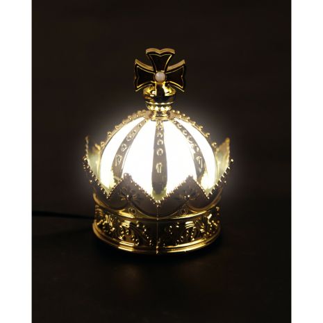 ΒΑΣΗ ΦΩΤΙΖΟΜΕΝΗ ΑΡΩΜΑΤΙΚΟΥ KING ΛΕΥΚΟΥ ΦΩΤΙΣΜΟΥ LED (ΚΑΛΩΔΙΟ ΦΟΡΤΙΣΗΣ USB 5V/120cm)​​​ LAMPA - 1 ΤΕΜ Auto Moto Tyres 