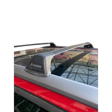 KIT ΜΕ ΜΠΑΡΕΣ ΟΡΟΦΗΣ ΓΙΑ CITROEN C4 GRAND PICASSO ΜΕ ΗΛΙΟΡΟΦΗ/FLUSH RAILS (Y8050223+YK774W) FLUSH BLACK BAR YAKIMA Auto Moto Tyres 