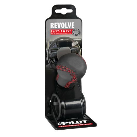 ΤΕΜΠΕΛΗΣ ΤΙΜΟΝΙΟΥ ΠΕΡΙΣΤΡΕΦΟΜΕΝΟΣ ΔΕΡΜΑΤΙΝΟΣ ΜΑΥΡΟΣ ΜΕ ΚΟΚΚΙΝΗ ΡΑΦΗ 20-40mm REVOLVE LAMPA - 1ΤΕΜ Auto Moto Tyres 