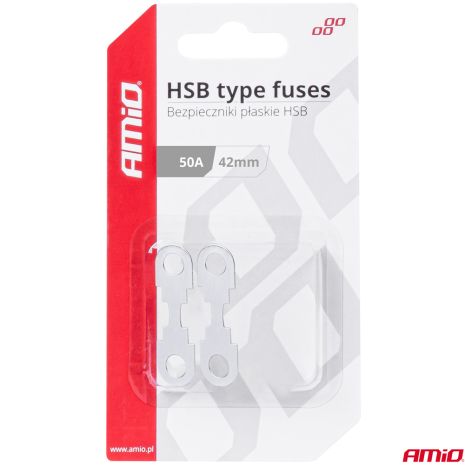 ΑΣΦΑΛΕΙΕΣ FLAT 42mm 50A AMIO - 2 Τεμ. Auto Moto Tyres 