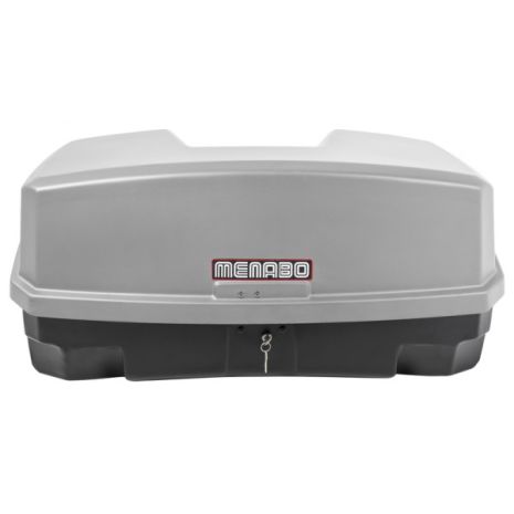 Πλήρες σετ με Βάση Ποδηλάτου Κοτσαδόρου RACE 4  για 4 ποδήλατα ή 1 E-bike και Μπαγκαζιέρα Κοτσαδόρου Nekkar Silver 300 σε ασημί με μαύρο χρώμα και ματ ανάγλυφη υφή Menabo - 2 τεμ. Auto Moto Tyres 