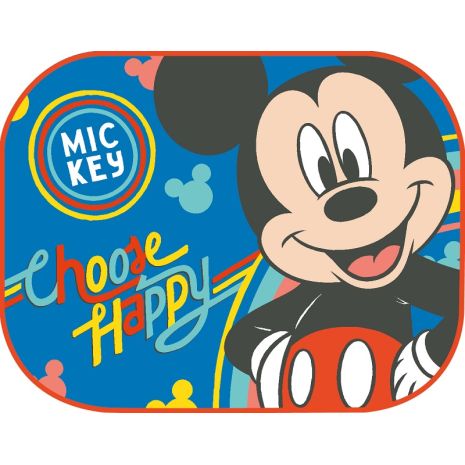 ΗΛΙΟΠΡΟΣΤΑΣΙΕΣ ΠΛΑΙΝΕΣ MINNIE & MICKEY ΜΕ ΒΕΝΤΟΥΖΑ 44x35cm AMIO - 2 Τεμ. Auto Moto Tyres 