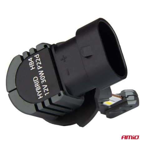 ΛΑΜΠΕΣ LED HΒ4 9006 12V 60W 6.000K 5.600lm +400% LED CAN-BUS HYBRID SERIES AMIO - 2 ΤΕΜ. Auto Moto Tyres 