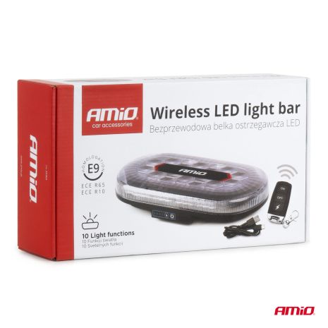 ΦΑΡΟΣ/ΣΤΡΟΜΠΟ ΜΠΑΡΑ R65 R10 12/24V 26W LED ΠΟΡΤΟΚΑΛΙ 10 ΧΡΗΣΕΩΝ ΜΕ ΜΑΓΝΗΤΙΚΗ ΒΑΣΗ 326x186x63mm ΑΜΙΟ - 1 ΤΕΜ. Auto Moto Tyres 