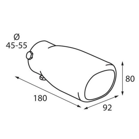 ΑΚΡΟ ΕΞΑΤΜΙΣΗΣ TS-10 45-55mm - ΤΕΤΡΑΓΩΝΟ Auto Moto Tyres 